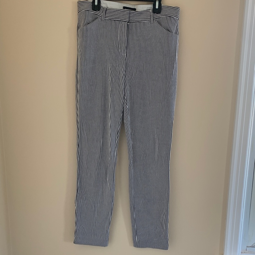 Express Monochrome Striped Trousers